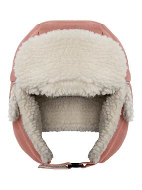 NWT 7AM Enfant Pink Sherpa-Lined Baby Trapper Hat 2-4T
